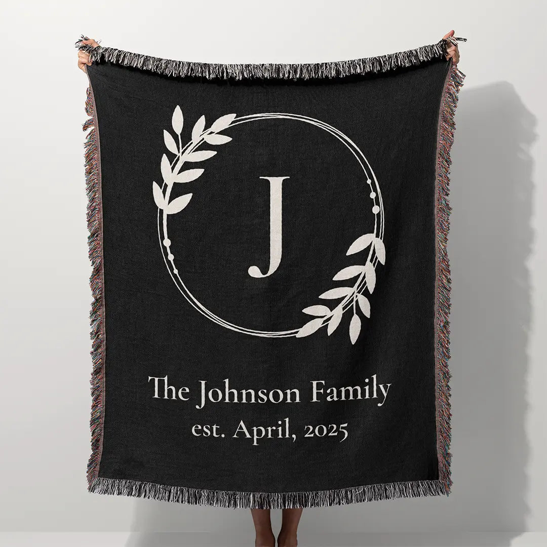 Custom Name Blanket For Families - Always Together - Black