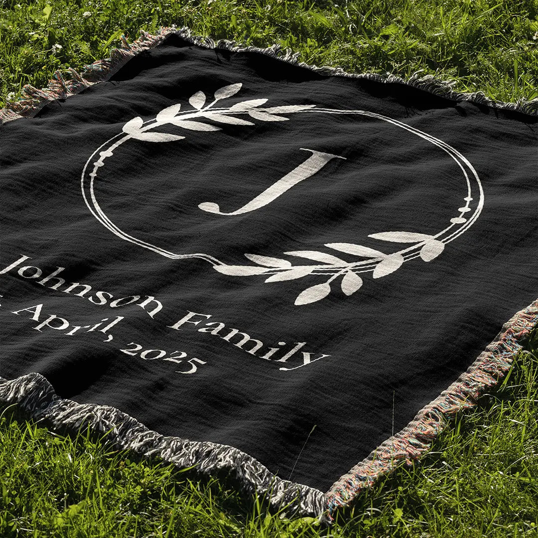Custom Name Blanket For Families - Always Together - Black