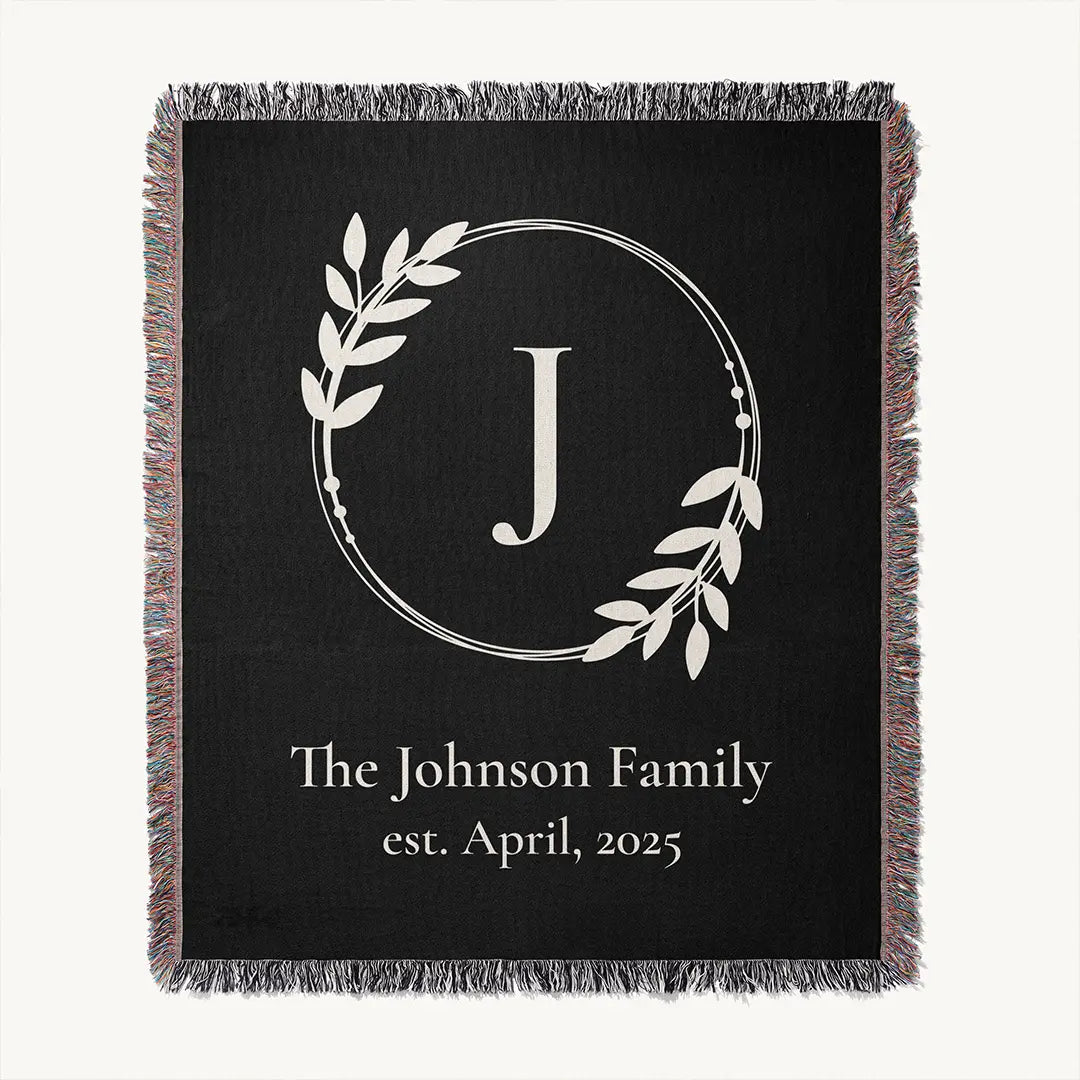 Custom Name Blanket For Families - Always Together - Black
