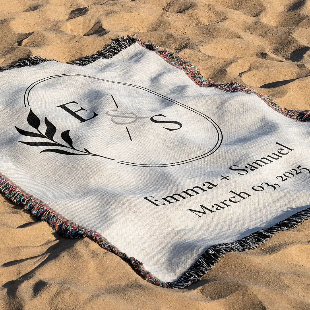 Custom Name Blanket For Couples - Forever Yours - White