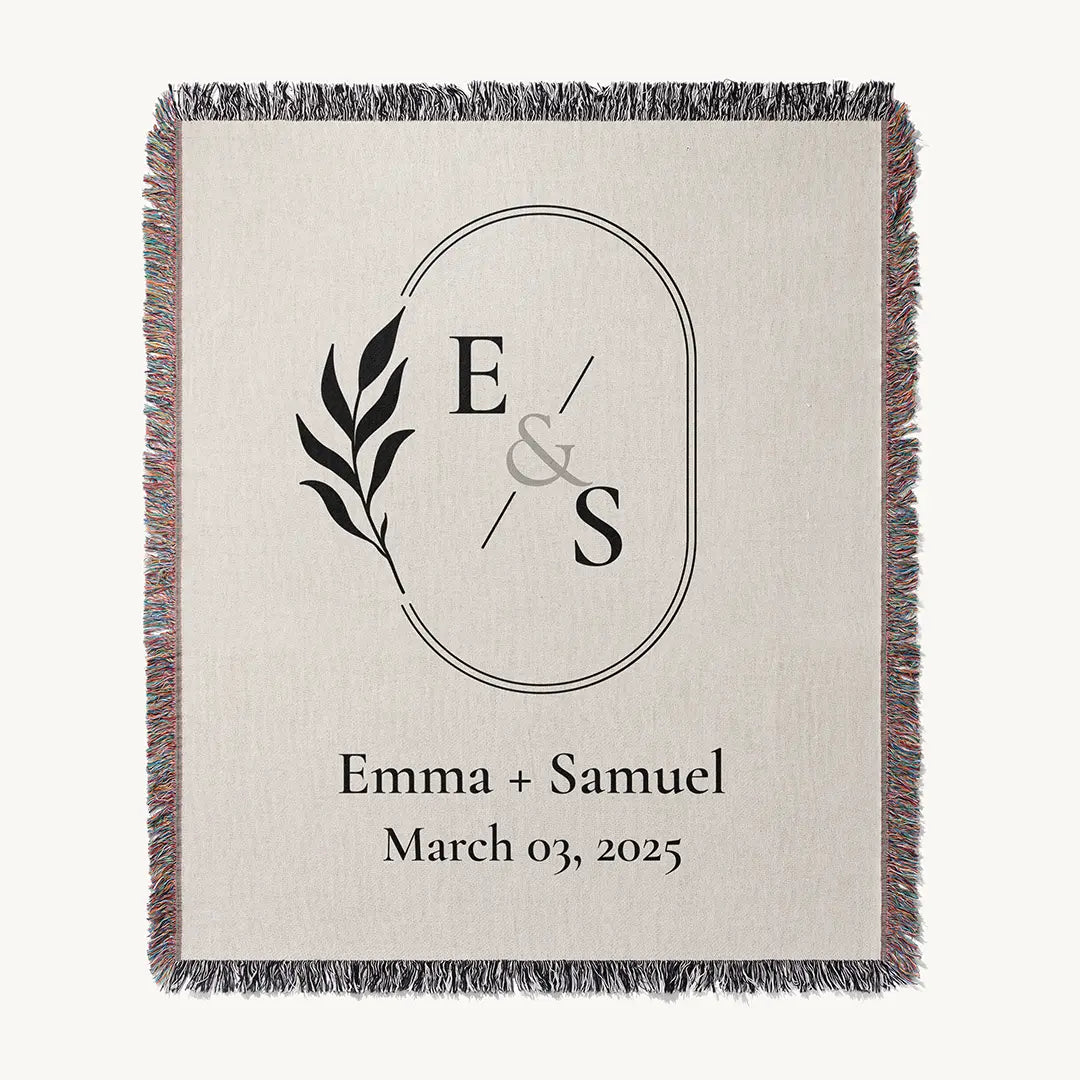 Custom Name Blanket For Couples - Forever Yours - White