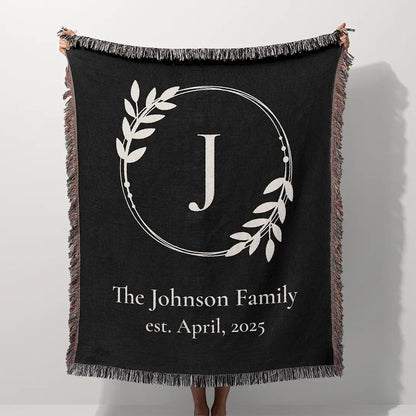 Custom Name Blanket For Families - Always Together - Black