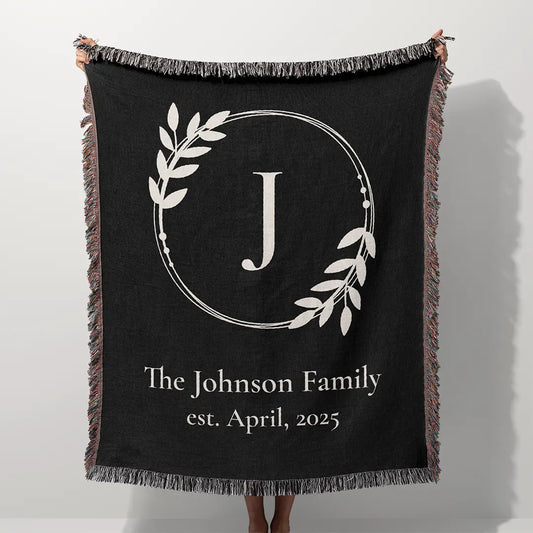 Custom Name Blanket For Families - Always Together - Black