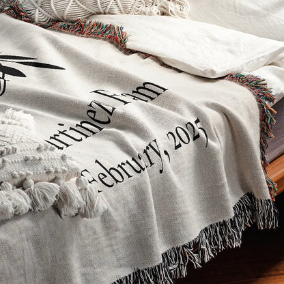 Custom Name Blanket For Families - Always Together - White