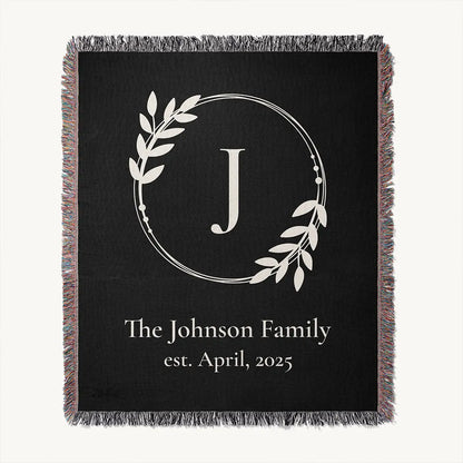 Custom Name Blanket For Families - Always Together - Black