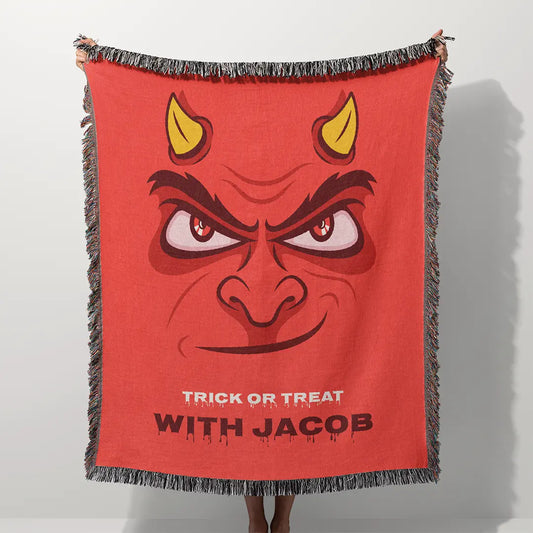Custom Halloween Name Blanket - Devil Blaze