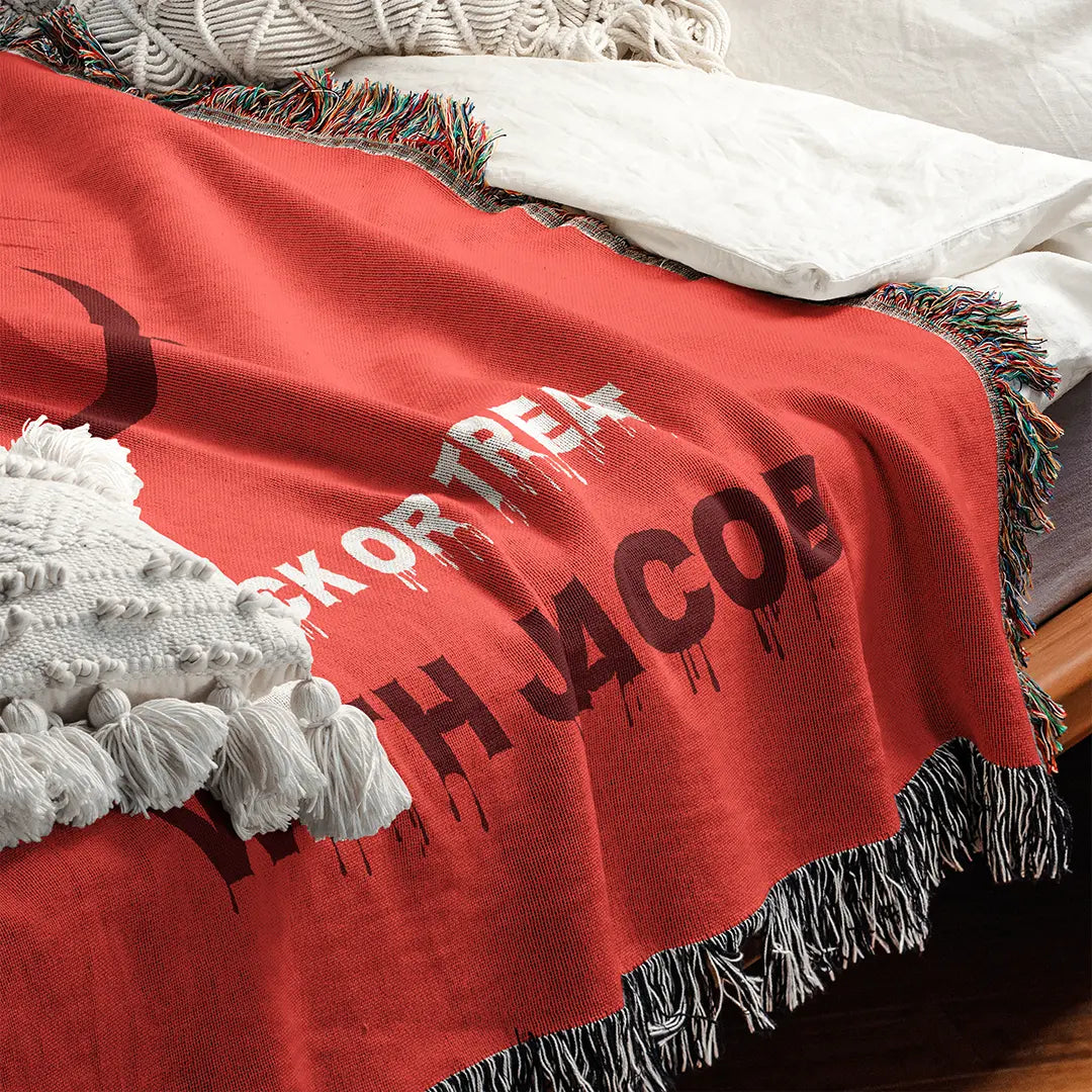 Custom Halloween Name Blanket - Devil Blaze