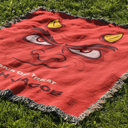 Custom Halloween Name Blanket - Devil Blaze