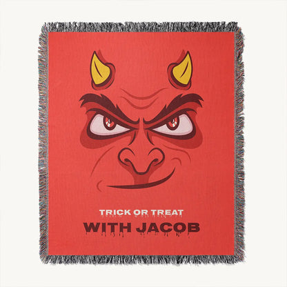Custom Halloween Name Blanket - Devil Blaze