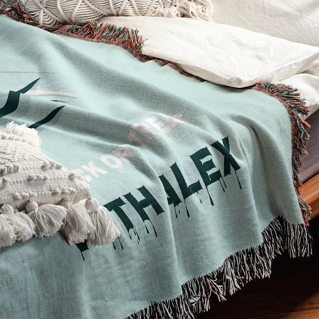 Custom Halloween Name Blanket - Dracula Bite