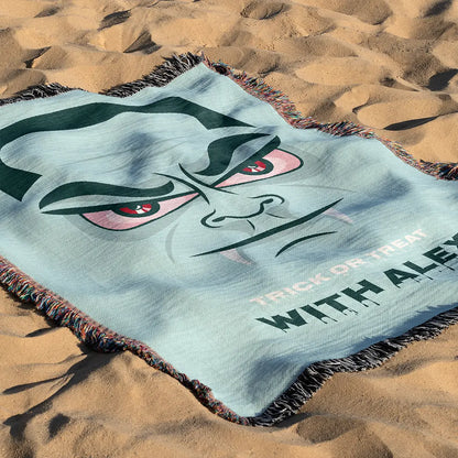 Custom Halloween Name Blanket - Dracula Bite