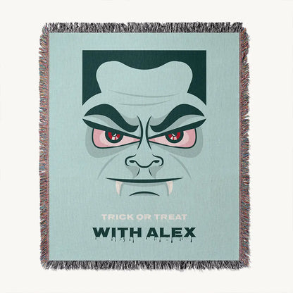 Custom Halloween Name Blanket - Dracula Bite