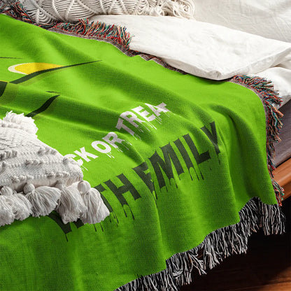 Custom Halloween Name Blanket - Frankenstein Curse