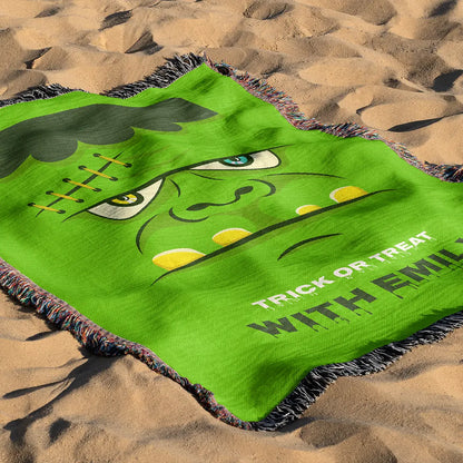 Custom Halloween Name Blanket - Frankenstein Curse