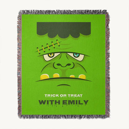 Custom Halloween Name Blanket - Frankenstein Curse