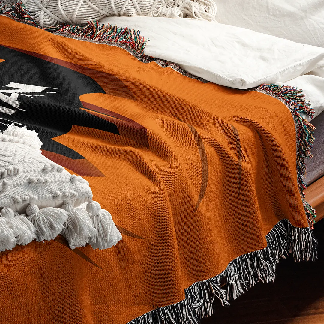 Custom Halloween Name Blanket - Pumpkin Grin