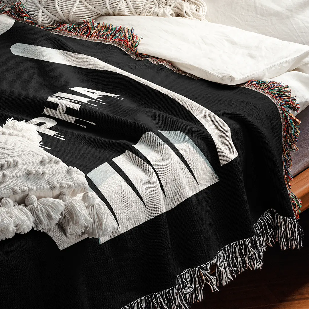 Custom Halloween Name Blanket - Skull Shadow