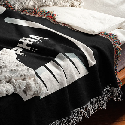 Custom Halloween Name Blanket - Skull Shadow