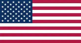 Multicolor icon featuring the USA flag on a transparent background.